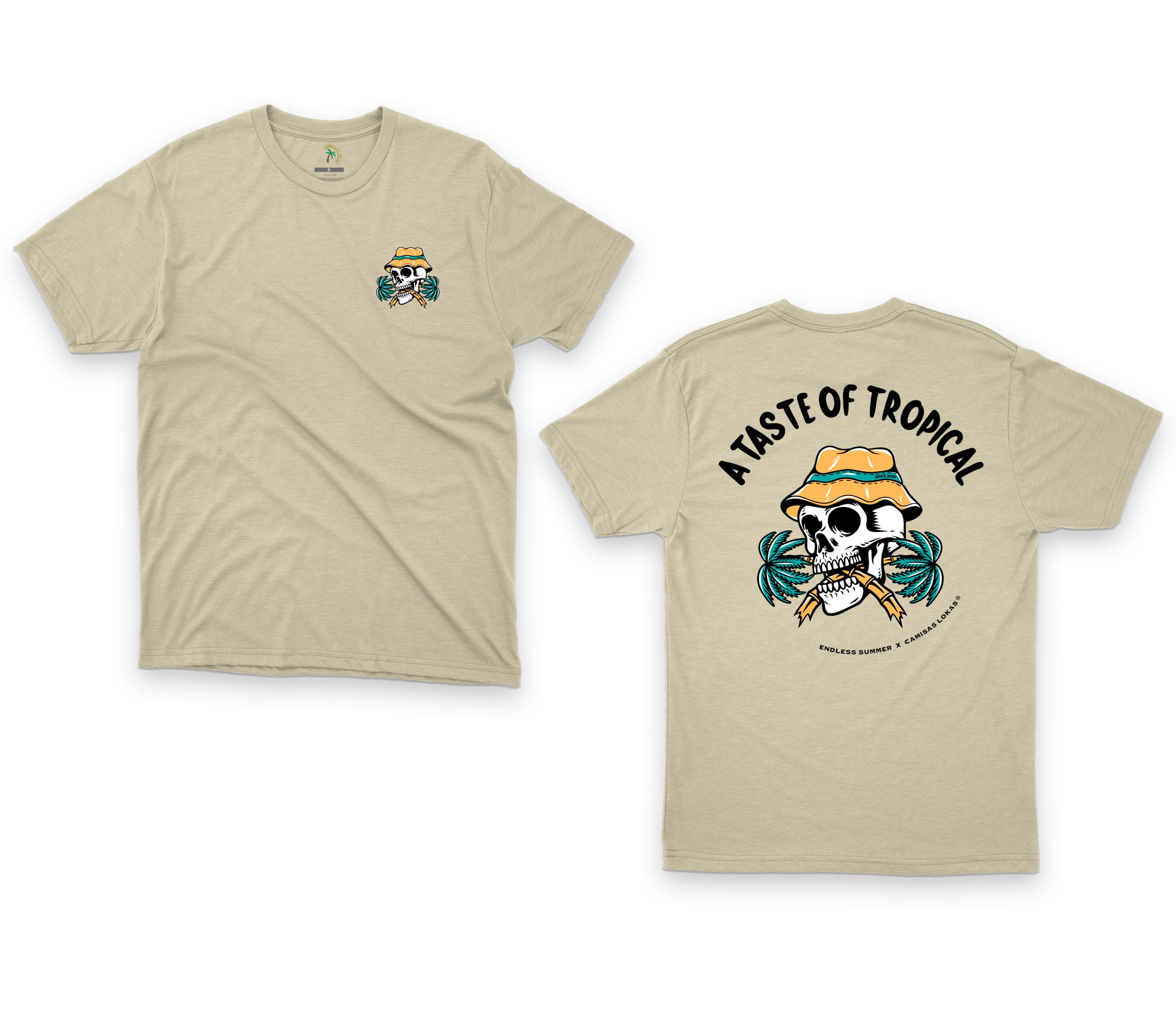 A TASTE OF TROPICAL T-SHIRT | SAND BEIGE